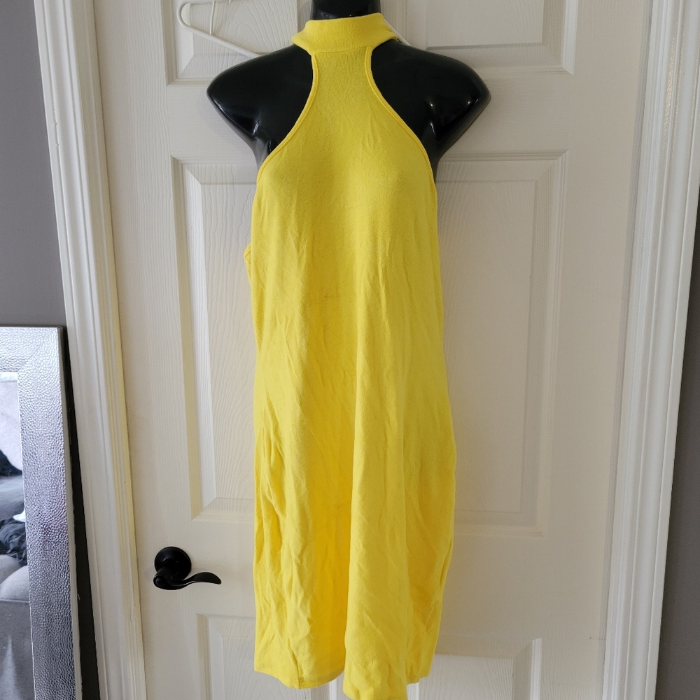 Yellow midi dress 1XL